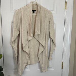 Banana Republic Cream Open Front Cardigan